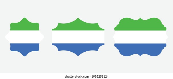 Sierra Leone flag. flat icon symbol vector illustration