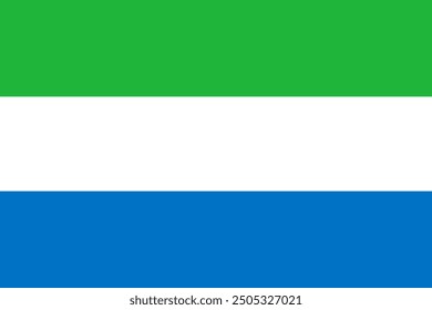 Sierra Leone Flagge mit Grunge-Effekt - Vektorgrafik