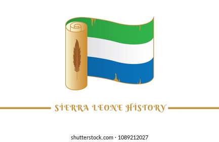 Sierra Leone flag and Sierra Leone history