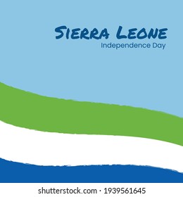 Sierra Leone Flag For Independence Day