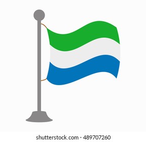 sierra leone flag mast