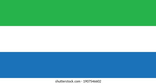 Sierra Leone flag national emblem graphic element Illustration template design
