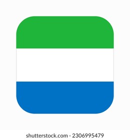 Sierra Leone flag simple illustration for independence day or election