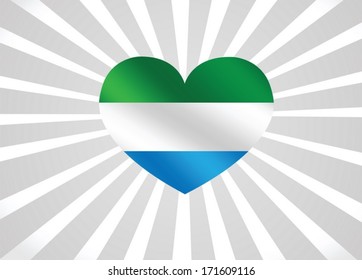Sierra Leone flag themes idea design
