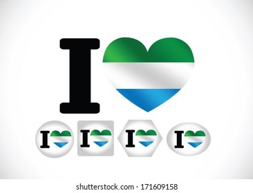 Sierra Leone flag themes idea design