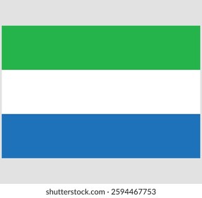 Sierra Leone Flag Vector Design , Sierra Leone Country Flag