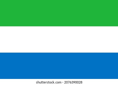 Sierra Leone flag vector for designer.