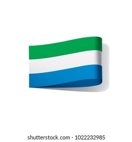Sierra Leone flag, vector illustration