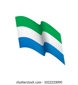 Sierra Leone flag, vector illustration