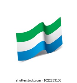 Sierra Leone flag, vector illustration