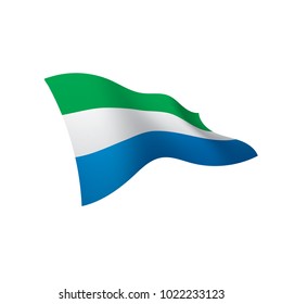 Sierra Leone flag, vector illustration