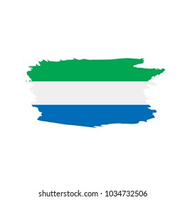 Sierra Leone flag, vector illustration