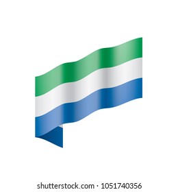 Sierra Leone flag, vector illustration
