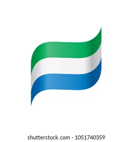 Sierra Leone flag, vector illustration