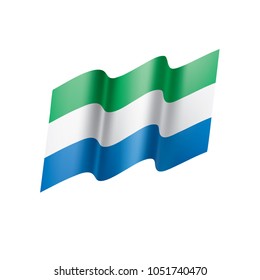 Sierra Leone flag, vector illustration