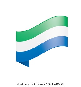 Sierra Leone flag, vector illustration