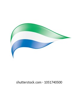 Sierra Leone flag, vector illustration