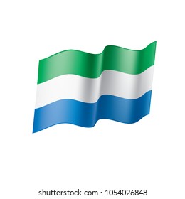 Sierra Leone flag, vector illustration