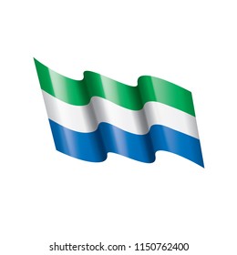 Sierra Leone flag, vector illustration