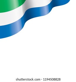 Sierra Leone flag, vector illustration on a white background.