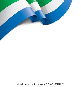 Sierra Leone flag, vector illustration on a white background.