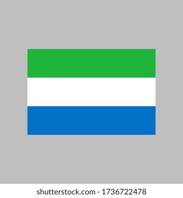 Sierra Leone flag vector illustration in high quality for ui and ux, website or mobile application