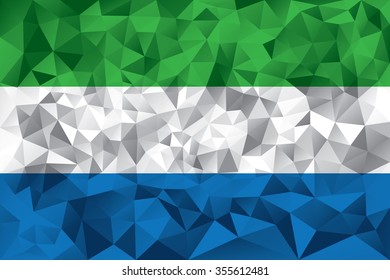 Sierra Leone flag vector illustration.