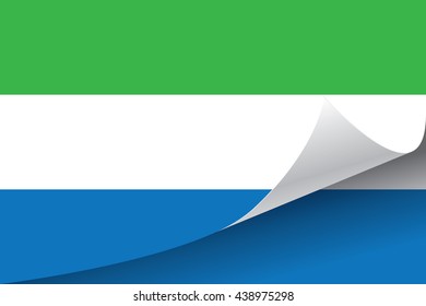 Sierra Leone flag vector illustration.