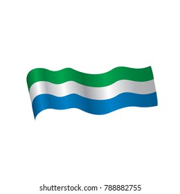 Sierra Leone flag, vector illustration