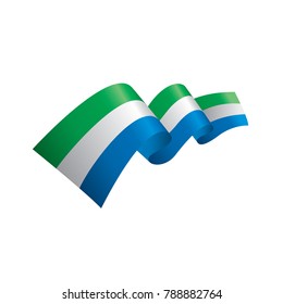 Sierra Leone flag, vector illustration