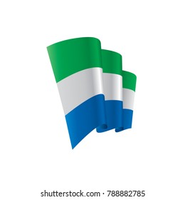 Sierra Leone flag, vector illustration