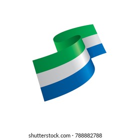 Sierra Leone flag, vector illustration