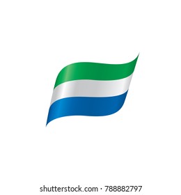 Sierra Leone flag, vector illustration