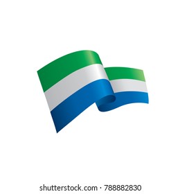 Sierra Leone flag, vector illustration