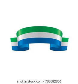 Sierra Leone flag, vector illustration