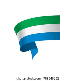 Sierra Leone flag, vector illustration