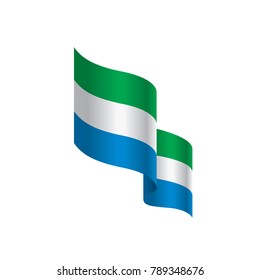 Sierra Leone flag, vector illustration