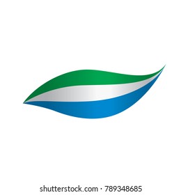 Sierra Leone flag, vector illustration