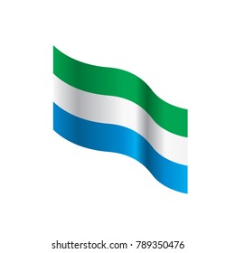 Sierra Leone flag, vector illustration