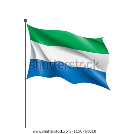 Sierra Leone flag, vector illustration Stock photo © 