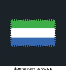 Sierra Leone Flag Vector. National Flag