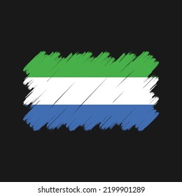 Sierra Leone Flag Vector. National Flag
