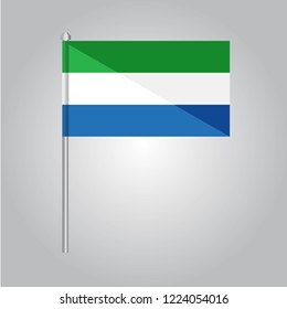 Sierra Leone Icon vector illustration,National flag for country of Sierra Leone isolated, banner vector illustration. Vector illustration eps10.