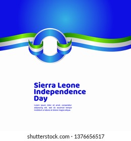 Sierra Leone Independence Day Vector Template Design Illustration