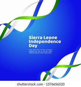 Sierra Leone Independence Day Vector Template Design Illustration