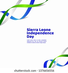 Sierra Leone Independence Day Vector Template Design Illustration