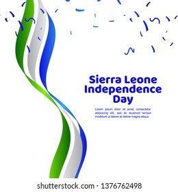Sierra Leone Independence Day Vector Template Design Illustration