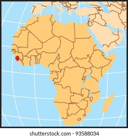 Sierra Leone Locate Map