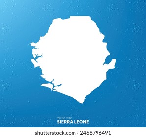 Karte von Sierra Leone. Vektorgrafik Map für jeden Bedarf.