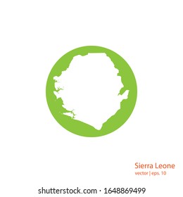 Sierra Leone Maps Logo Design Vector Template
